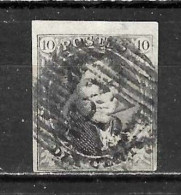 6 Ou 10  Médaillon Non Dentelé - Belles Marges - Oblit. P33 DINANT - LOOK!!!! - 1851-1857 Medaillons (6/8)