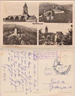 Ansichtskarte Kelbra (Kyffhäuser) 4 Bild: Denkmal Ua Aus Der Luft 1957  - Kyffhäuser