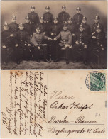 Kamenz Kamjenc Soldaten - Gruppen Ansichtskarte Oberlausitz  Pickelhauben 1910 - Kamenz