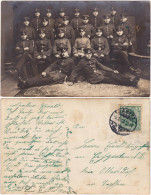 Kamenz Kamjenc Soldaten - Gruppen Privatfoto Ansichtskarte  1913 - Kamenz