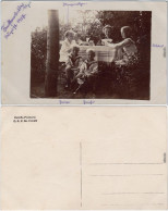  Familie Beim Kartenspielen Im Garten, Jungs Im Matrosenanzug 1917 - Gruppi Di Bambini & Famiglie