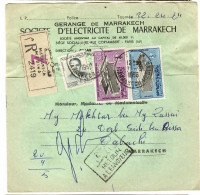 79511 -  Recommandé  De  La Sté  D'Electricité De MARRAKECH - Maroc (1956-...)