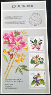 Brochure Brazil Edital 1998 26 Flora Flowers Do Cerrado Without Stamp - Brieven En Documenten