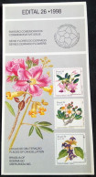 Brochure Brazil Edital 1998 26 Flora Flowers Do Cerrado Without Stamp - Lettres & Documents