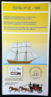 Brochure Brazil Edital 1998 22 Maritime Mail Without Stamp - Briefe U. Dokumente