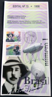 Brochure Brazil Edital 1998 15 Santos Dumont Airplane Without Stamp - Cartas & Documentos
