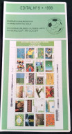 Brochure Brazil Edital 1998 09 Football World Cup Sport Without Stamp - Lettres & Documents