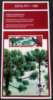 Brochure Brazil Edital 1998 11 Preservation Fauna Flora Araucaria Bird Without Stamp - Briefe U. Dokumente