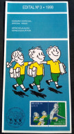 Brochure Brazil Edital 1998 03 Education Without Stamp - Covers & Documents