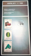 Brochure Brazil Edital 1998 01 Brazilian Stones Minieral Economy Without Stamp - Storia Postale