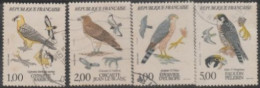 1984 FRANCE USED STAMP SET  ON BIRDS/Birds Of Prey - Adler & Greifvögel