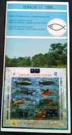 Brochure Brazil Edital 1999 17 Year Of The Rabbit China Fish Without Stamp - Covers & Documents