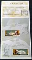 Brochure Brazil Edital 1999 16 Rui Barbosa Joaquim Political Literature Without Stamp - Brieven En Documenten