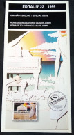 Brochure Brazil Edital 1999 22 Jobim Music Piano Without Stamp - Briefe U. Dokumente