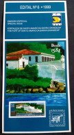 Brochure Brazil Edital 1999 06 Fortaleza Santo Amaro Without Stamp - Lettres & Documents