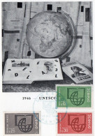 Carte Maximum Timbres UNESCO 20ème Anniversaire - Lettres & Documents