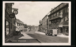 AK Crailsheim, Wilhelmstrasse Mit Gasthof Traube  - Crailsheim