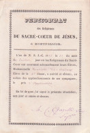 Pensionnat Des Religieuses Du Sacré-Cœur De Jésus à Montpellier . Attestation De 1875 Prix D'application - Diploma & School Reports