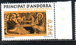 ANDORRE PRINCIPAT ANDORRA 2005 CHRISTMAS NATALE NOEL WEIHNACHTEN NAVIDAD 28c MNH - Unused Stamps