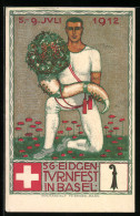 Künstler-AK Basel, 56. Eidgen Turnfest 1912  - Autres & Non Classés