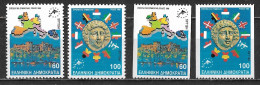 GREECE 1988 European Councel / Rhodos Meeting Both Perforations 2 MNH Sets Vl. 1772  / 1773 + A - Nuovi