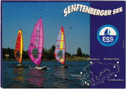 Senftenberg (Niederlausitz) Zły Komorów Senftenberger See Mit Surfern 1997  - Senftenberg