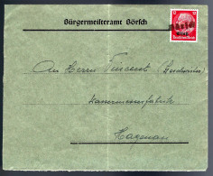 LETTRE EN PROVENANCE DE BÖRCH - POUR HAGUENAU - SURCHARGE ELSAß -  - Altri & Non Classificati