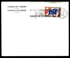 Xème ANNIVERSAIRE DU CONSEIL DE L'EUROPE - 1959 - STRASBOURG - Cartas & Documentos