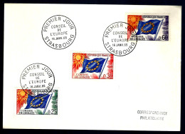 CONSEIL DE L'EUROPE - 16 JANVIER 1965 - STRASBOURG - Covers & Documents