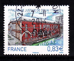 2014 N 4902 PALAIS DE JUSTICE DOUAI OBLITERE CACHET ROND 7-11-2014#234# - Usati