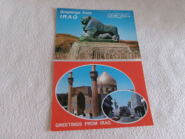 LOT DE 2 CPSM  "GREETINGS FROM IRAK" .. - Iraq