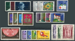 Liechtenstein   Année Complète 1975   * *  TB - Annate Complete