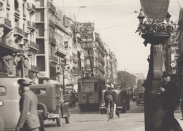 13 / MARSEILLE / LA CANEBIERE / TRAMWAY / TRES BELLE ET GRANDE PHOTO ORIGINALE 18 X 14 / 1940 - Canebière, Centro