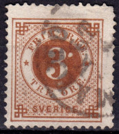 Stamp Sweden 1872-79 3o Used Lot2 - Usati