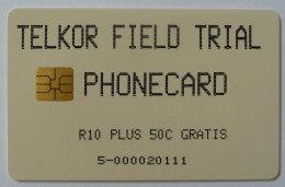 SOUTH AFRICA - Telkor Field Trial - R10 PLus 50c Gratis - 100ex - RRR - South Africa