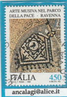 USATI ITALIA 1990 - Ref.0609A "ARTE MUSIVA, RAVENNA" 1 Val. - - 1981-90: Afgestempeld