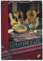 CPSM / CPM 10.5 X 15 Prestige ALSACE  Vitrine D'un Commerce De Lutherie D'art Guitare Mandoline Flute - Alsace