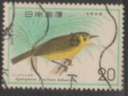 1975 JAPAN USED STAMP   ON BIRDS/Nature Conservation/Bonin Island Honey-eater - Aquile & Rapaci Diurni