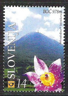 SLOVENIJA Flower And The Mountain Boc On Stamp And Color Sheet  ** - Slovenia