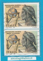 USATI ITALIA 1990 - Ref.0610A "SOCIETA' DANTE ALIGHIERI" 1 Val. In Coppia - - 1981-90: Used