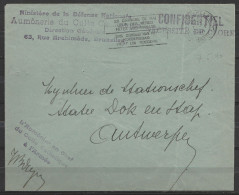 L. En S.M. (Service Militaire) Franchise - Càd BRUXELLES /7 V 1940 - Griffe "Aumônerie Du Culte Catholique / Direction G - Covers & Documents