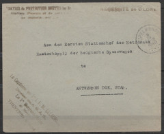 L. En S.M. (Service Militaire) Franchise - Càd RUPELMONDE /8 III 1940 - Griffe "Service De Protection Contre Les Gaz" Po - Briefe U. Dokumente