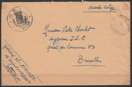 L. En S.M. (Service Militaire) Franchise - Càd POSTES MILITAIRES BELGIQUE 34/10 IV 1940 - Griffe "15e D.I. Etat-Major" P - Brieven En Documenten