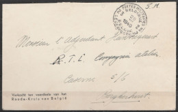 L. En S.M. (Service Militaire) Franchise - Càd POSTES MILITAIRES BELGIQUE 23/25 IV 1940 Du 22e Bat. De Génie Pour Borghe - Storia Postale