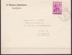 L. Entête 8e Division D'Infanterie / Commandement Affr.N°521 - Càd POSTES MILITAIRES BELGIQUE 13/2 XII 1939 Pour B.P.S.1 - Covers & Documents