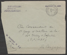 L. En S.M. (Service Militaire) Franchise - Càd POSTES MILITAIRES BELGIQUE 10/12 I 1940 - Griffe "3e Régiment D'Artilleri - Brieven En Documenten