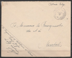 L. En S.M. (Service Militaire) Franchise - Càd POSTES MILITAIRES BELGIQUE 5/5 II 1940 Du 5e Régiment D'Artillerie Pour B - Storia Postale