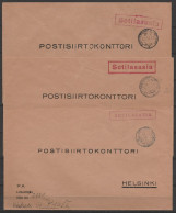 Finlande - 5 Lettres Poste Militaire - Postisiirtokonttori Bureaux De Campagne - 1942 (Feldpost) - Military / Militaires / Militair