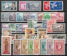 GREECE 1961 Complete All Sets MNH Vl. 812 / 849 - Années Complètes