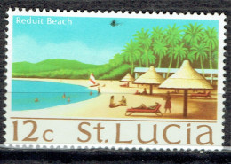 Série Courante. Elizabeth II Et Vues Diverses : Plage - St.Lucia (...-1978)